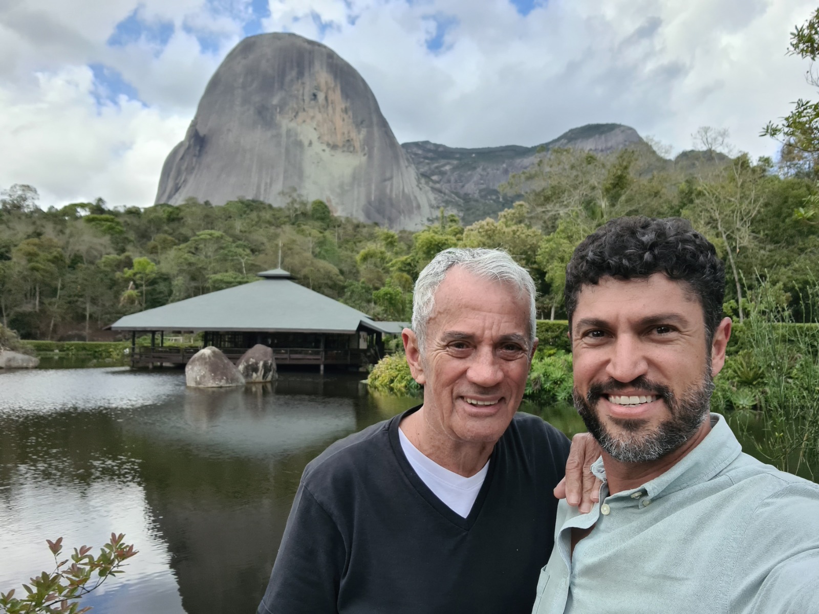 Daniel Zanine ao lado de seu pai, Euclides Zanine Filho
